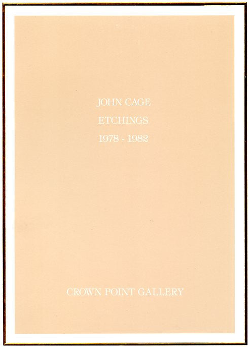 John Cage Etchings 1978-1982