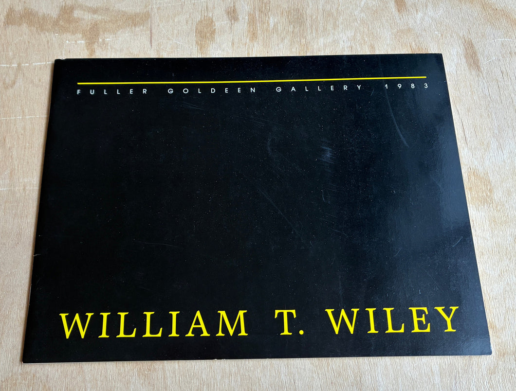 William T. Wiley (black cover, 1983)