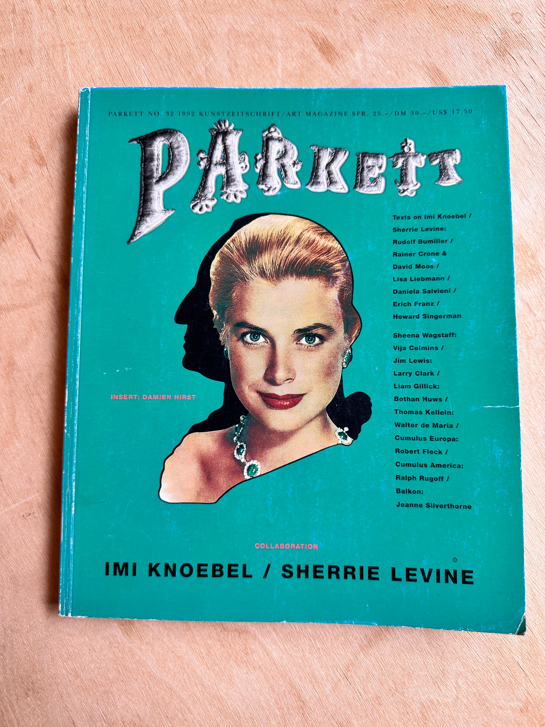 Parkett No. 32 1992 : Imi Knoebel / Sherrie Levine with an insert by Damien Hirst