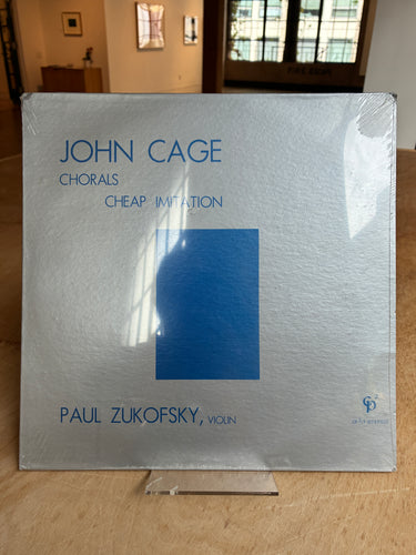 Vinyl Record! John Cage Chorals & Cheap Imitation, Violin Paul Zukofsky