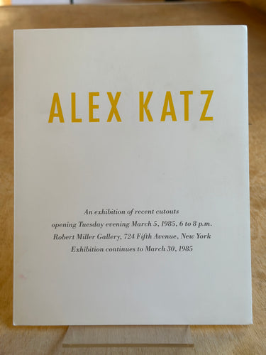 Alex Katz: an exhibition pamphlet