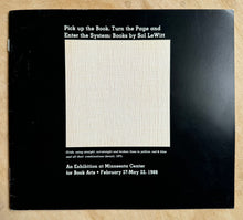 Load image into Gallery viewer, Pick up the Book, Turn the Page and Enter the System: Books by Sol LeWitt