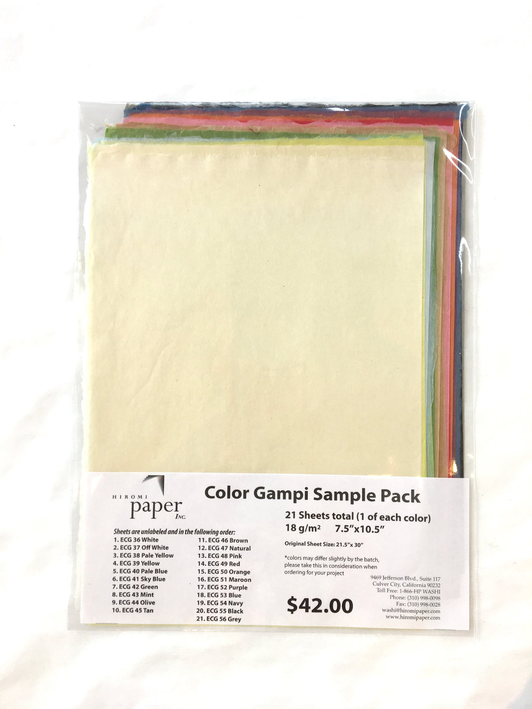 Color Gampi Sample Pack