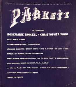 Parkett No. 33: Rosemarie Trockel / Christopher Wool (1992)